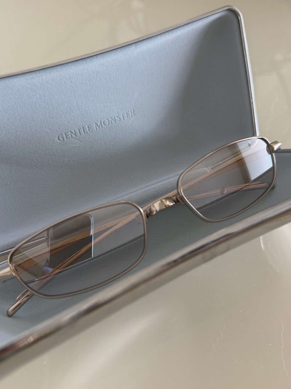 GENTLE MONSTER Slim Rectangular Sunglasses